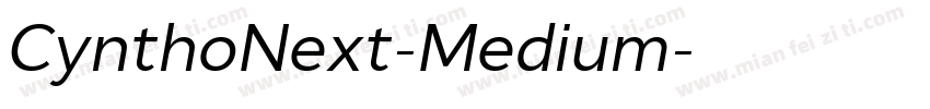 CynthoNext-Medium字体转换