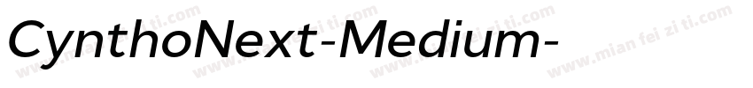 CynthoNext-Medium字体转换
