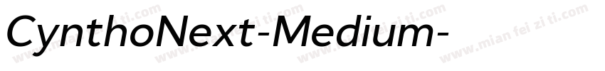 CynthoNext-Medium字体转换