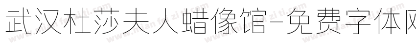 武汉杜莎夫人蜡像馆字体转换
