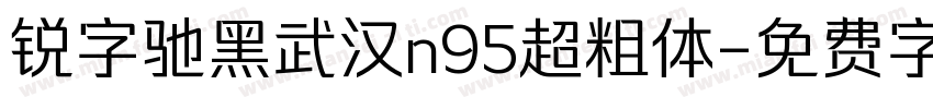 锐字驰黑武汉n95超粗体字体转换