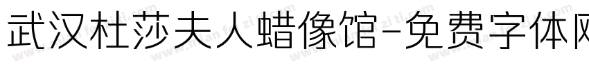 武汉杜莎夫人蜡像馆字体转换