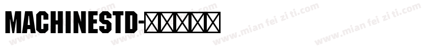 MachineStd字体转换