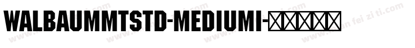 WalbaumMTStd-MediumI字体转换
