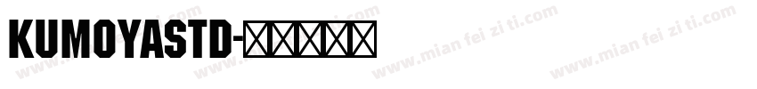 kumoyastd字体转换