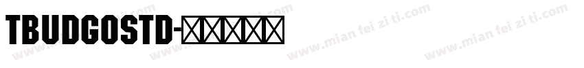 tbudgostd字体转换