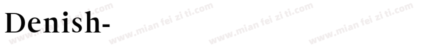 Denish字体转换
