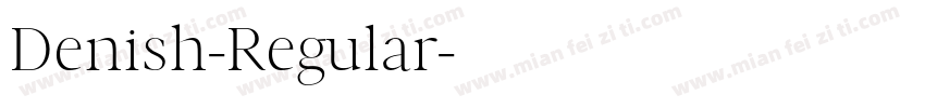 Denish-Regular字体转换