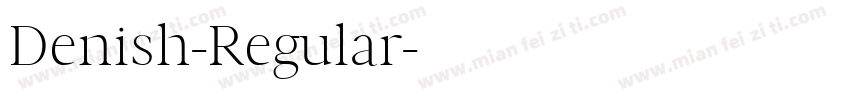 Denish-Regular字体转换