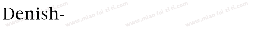 Denish字体转换