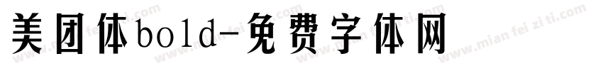 美团体bold字体转换