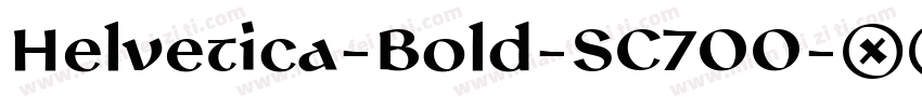 Helvetica-Bold-SC700字体转换