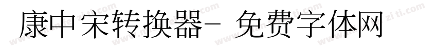 華康中宋转换器字体转换