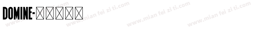 domine字体转换