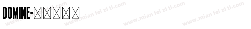 domine字体转换