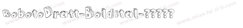RobotoDraft-BoldItal字体转换