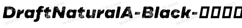 DraftNaturalA-Black字体转换