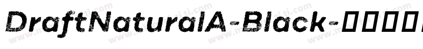 DraftNaturalA-Black字体转换