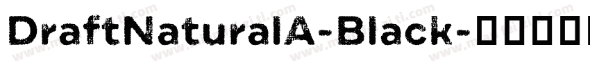DraftNaturalA-Black字体转换