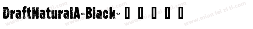 DraftNaturalA-Black字体转换