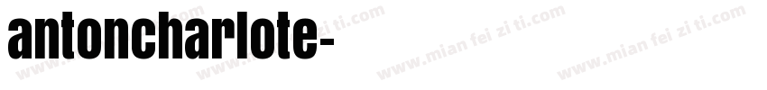 antoncharlote字体转换