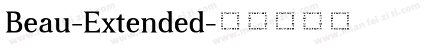 Beau-Extended字体转换