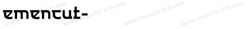 emencut字体转换