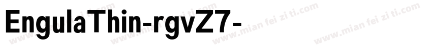 EngulaThin-rgvZ7字体转换