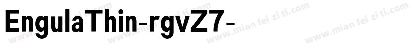 EngulaThin-rgvZ7字体转换