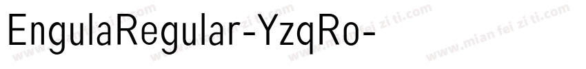 EngulaRegular-YzqRo字体转换