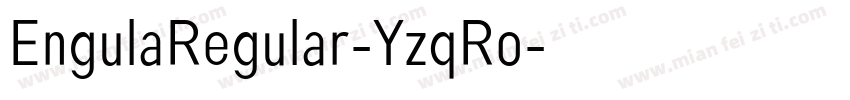 EngulaRegular-YzqRo字体转换