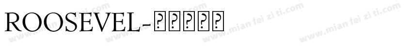 ROOSEVEL字体转换