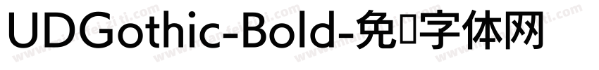 UDGothic-Bold字体转换