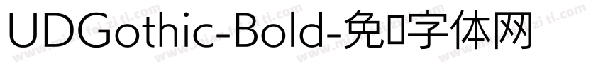 UDGothic-Bold字体转换