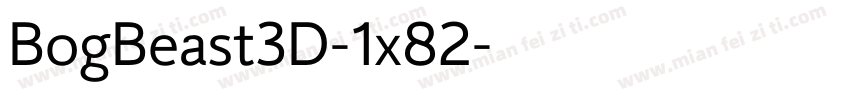 BogBeast3D-1x82字体转换
