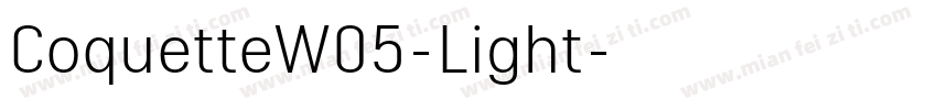 CoquetteW05-Light字体转换
