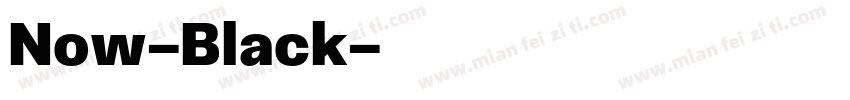 Now-Black字体转换