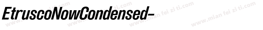 EtruscoNowCondensed字体转换