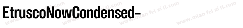 EtruscoNowCondensed字体转换