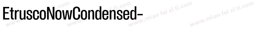 EtruscoNowCondensed字体转换
