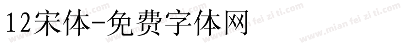 12宋体字体转换