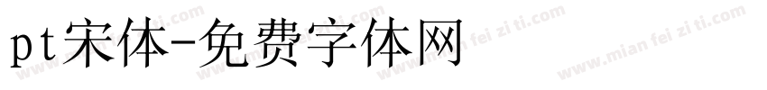 pt宋体字体转换