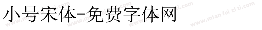 小号宋体字体转换