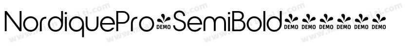 NordiquePro-SemiBold字体转换