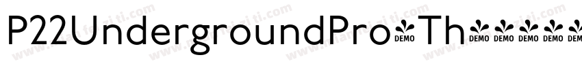 P22UndergroundPro-Th字体转换