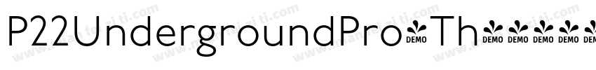 P22UndergroundPro-Th字体转换