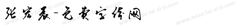张宏晨字体转换