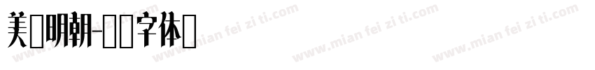美咲明朝字体转换