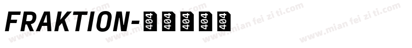 FRAKTION字体转换