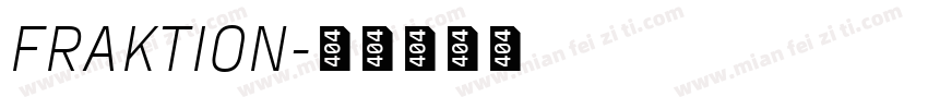 FRAKTION字体转换